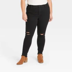 Women's Mid-Rise Skinny Jeans - Universal Thread™ Black -Trendy Women GUEST 93b45e33 d55d 404a b5b9 2c009058e3ef