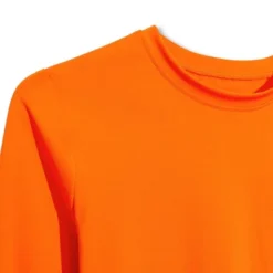 Liberty & Justice Women's Long Sleeve Cropped Rash Guard - Orange -Trendy Women GUEST 93e88bee a09f 4f9f 9141 679ed0b3d32b