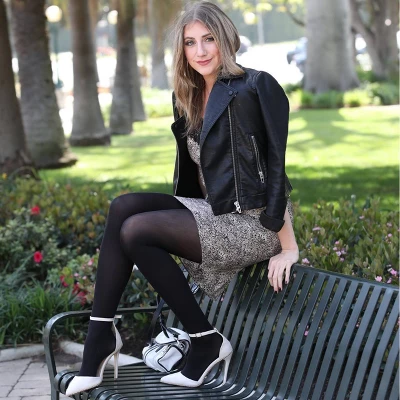 Hanes Premium Women's Perfect Blackout Tights Black 3 Hanes Premium Women's Perfect Blackout Tights Black - Image 3