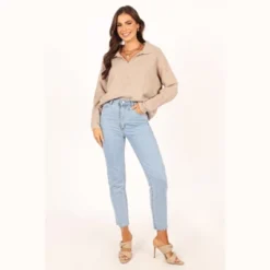 Petal And Pup Womens Shay Collar Knit Sweater