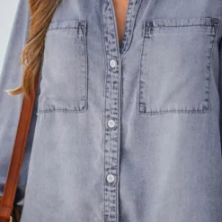 Women's Single One Frayed Denim Shirt -Cupshe 10 Women's Single One Frayed Denim Shirt -Cupshe -Trendy Women GUEST 97ba2c4a b173 4d0b 9b1e 4fe4e67e841e