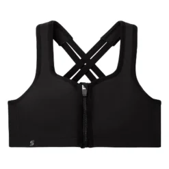 Glamorise Womens Zip Up Front-Closure Sports Wirefree Bra 9266 Black 7 Glamorise Womens Zip Up Front-Closure Sports Wirefree Bra 9266 Black -Trendy Women GUEST 9806606d 85b4 4a95 a4c6 9667aa791502