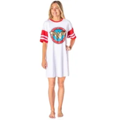 DC Comics Women's Wonder Woman Classic Logo Nightgown Pajama Shirt Dress White 6 DC Comics Women's Wonder Woman Classic Logo Nightgown Pajama Shirt Dress White -Trendy Women GUEST 9892be88 adea 42b8 a7a3 093cb099646e