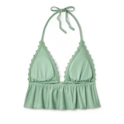 Women's Crochet Tie-Front Longline Bikini Top - Wild Fable™ Soft Green -Trendy Women GUEST 9983ebdf 3d58 4e7c 8588 1970fff3ed7f