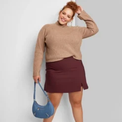 Women's High-Rise Bodycon Mini Skort - Wild Fable™ -Trendy Women GUEST 9a4ea5ee e662 4bad 86a1 c887d7ff7693