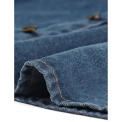 Allegra K Women's Casual Point Collar Button Down Puff Long Sleeves Denim Shirt -Trendy Women GUEST 9dc827d4 51ba 4122 a93e 5bc54b73aacb