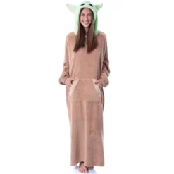 Star Wars The Mandalorian Baby Yoda Costume Adult Wearable Blanket Pullover Robe Brown -Trendy Women GUEST 9f7f0605 8cc6 4870 b665 3e89dced0f7c