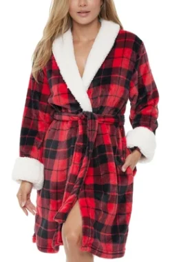 Women's Classic Plush Robe, Short Fleece Bathrobe Prints 29 Women's Classic Plush Robe, Short Fleece Bathrobe Prints -Trendy Women GUEST a1267e40 0876 4efe a862 39140fd21dda