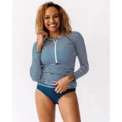 Lime Ricki Women's Indigo Stripe Rash Guard 7 Lime Ricki Women's Indigo Stripe Rash Guard -Trendy Women GUEST a141440e eb51 4bf6 98a6 ccb2832aabb0