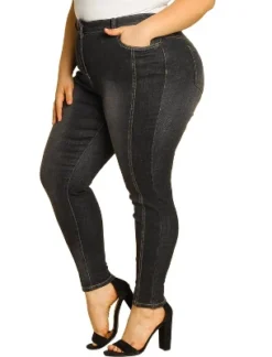 Agnes Orinda Women's Plus Size Mid Rise Stretch Washed Skinny Denim Jeans 21 Agnes Orinda Women's Plus Size Mid Rise Stretch Washed Skinny Denim Jeans -Trendy Women GUEST a3037c66 2fa2 4bf9 bbb2 138835742904