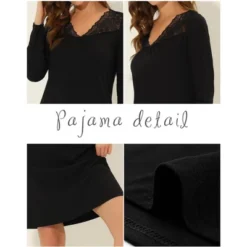 Cheibear Womens Sleepwear Pajama Dress Nightshirt Lace Trim Nightwear Lounge Nightgowns 8 Cheibear Womens Sleepwear Pajama Dress Nightshirt Lace Trim Nightwear Lounge Nightgowns -Trendy Women GUEST a317bd50 0df3 45b0 b4b1 0a227659e96f