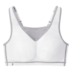 Glamorise Womens No-Bounce Camisole Elite Sports Wirefree Bra 1067 White/Gray -Trendy Women GUEST a3d016f2 710d 4363 990b 84fc650fee70