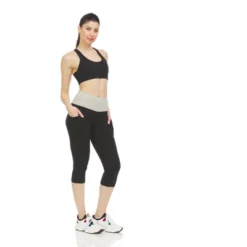 Infinite Basics Women's High Waist Tummy Control Yoga Super Comfy Legging Capris - Great For Working Out, Hanging Around The House & Sleep -Trendy Women GUEST a5000cf0 ec27 4314 b84a b78435dcb236