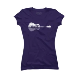 Junior's Design By Humans Nature Guitar By Maryedenoa T-Shirt -Trendy Women GUEST a792fe9b 5b27 4667 b090 4df81dc063a1