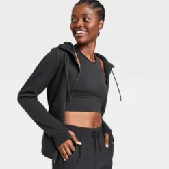 Women's Full Zip Fleece Hoodie - All In Motion™ -Trendy Women GUEST a8124fe9 5f73 44b1 84bc 62bfad6cce7f