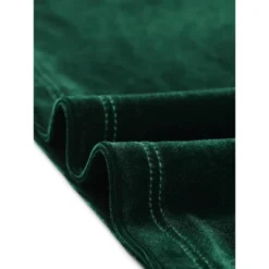 Allegra K Women's Sweetheart Neckline Tops Pleated Front Long Sleeve Retro Velvet Blouse -Trendy Women GUEST ad3d2835 df09 4161 a3a0 3463e3f13b78