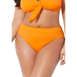 Swimsuits For All Women’s Plus Size High Leg Swim Brief