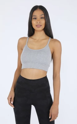 90 Degree By Reflex Women's Seamless Ribbed Cropped Bra Top 2pk 6 90 Degree By Reflex Women's Seamless Ribbed Cropped Bra Top 2pk - Image 6