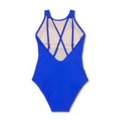 Women's High Neck Medium Coverage One Piece Swimsuit - Kona Sol™ Blue -Trendy Women GUEST afd038b5 fd51 441f 8668 ddc09cabc32b