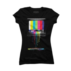 Junior's Design By Humans Retro TV By Clingcling T-Shirt -Trendy Women GUEST b063cad2 e0ee 4ed2 a28d bd332c067a6f