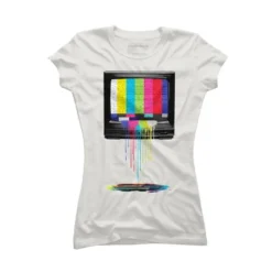 Junior's Design By Humans Retro TV By Clingcling T-Shirt -Trendy Women GUEST b308bcf8 d5b0 4fc6 86ef 1a8ca99f05c0