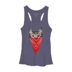 Women's Design By Humans Gangster Cat By Clingcling Racerback Tank Top -Trendy Women GUEST b3523780 d2f9 4f3c 8b46 3d91a0997be9