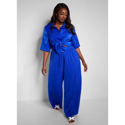 Rebdolls Women's Button Down Short Sleeve Blouse 3 Rebdolls Women's Button Down Short Sleeve Blouse - Image 3