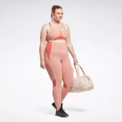 Reebok Lux High-Waisted Colorblock Tights (Plus Size) Womens Athletic Leggings