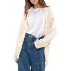August Sky Women's Cozy Front Pocket Cardigan -Trendy Women GUEST b7c0b43d 3292 45f6 9723 dbd9b89ca61e
