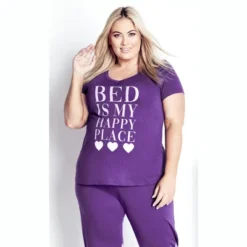 Women's Plus Size Happy Place Top - Purple | AVENUE -Trendy Women GUEST b8cfdfcc 32fd 486e aa64 fe831d7b6635