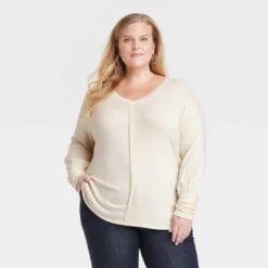 Women's Long Sleeve Knit Top - Knox Rose™ -Trendy Women GUEST b986fb18 12bf 4182 b65b 22c426629e10