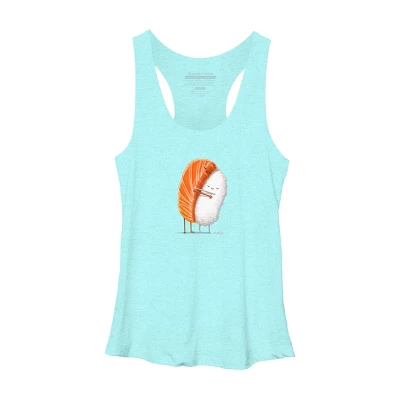 Women's Design By Humans Sushi Hug By Andremullerdko Racerback Tank Top 9 Women's Design By Humans Sushi Hug By Andremullerdko Racerback Tank Top - Image 9