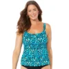 Swimsuits For All Women’s Plus Size Flared Tankini Top