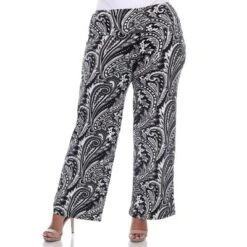 Women's Plus Size Printed Palazzo Pants - White Mark -Trendy Women GUEST ba8dc36f 9979 4d59 a1ac c0fa7da4e9dd