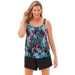 Swim 365 Women’s Plus Size Tank Overlay Swim Romper 13 Swim 365 Women’s Plus Size Tank Overlay Swim Romper -Trendy Women GUEST bb65a22f b9f5 4a65 9721 b75b1894797b