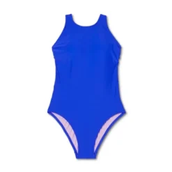 Women's High Neck Medium Coverage One Piece Swimsuit - Kona Sol™ Blue -Trendy Women GUEST bea45fdc 21c3 443c 9de3 939f094dd16a