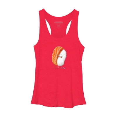 Women's Design By Humans Sushi Hug By Andremullerdko Racerback Tank Top 5 Women's Design By Humans Sushi Hug By Andremullerdko Racerback Tank Top - Image 5
