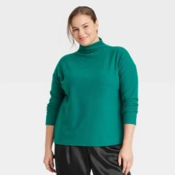 Women's Long Sleeve Mock Turtleneck T-Shirt - A New Day™ -Trendy Women GUEST bf4d2f05 393d 4922 856e 69d4d71cfba0