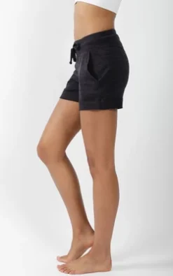 90 Degree By Reflex Soft And Comfy Activewear Lounge Shorts With Pockets And Drawstring For Women