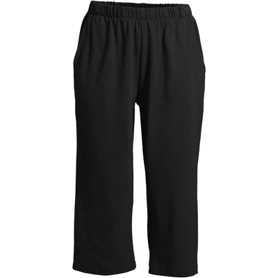 Lands' End Women's Sport Knit High Rise Elastic Waist Pull On Capri Pants 5 Lands' End Women's Sport Knit High Rise Elastic Waist Pull On Capri Pants - Image 5