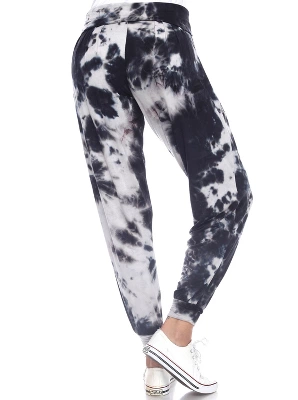 Women's Tie Dye Harem Pants With Pockets - White Mark 2 Women's Tie Dye Harem Pants With Pockets - White Mark - Image 2