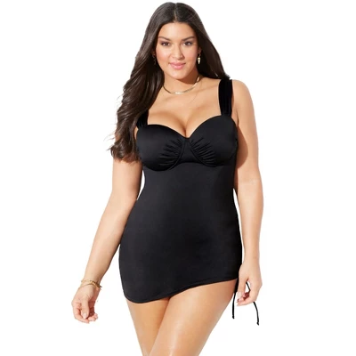 Swimsuits For All Women’s Plus Size Adjustable Two Piece Swimdress 3 Swimsuits For All Women’s Plus Size Adjustable Two Piece Swimdress - Image 3