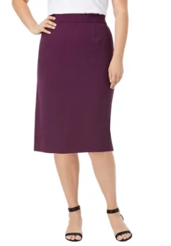 Jessica London Women’s Plus Size Tummy Control Bi-Stretch Pencil Skirt -Trendy Women GUEST c1cb80cd 1915 4d01 9109 e95c78660cad
