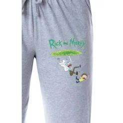 Rick And Morty Womens' TV Show Series Portal Character Sleep Pajama Pants Grey