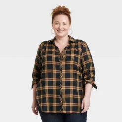 Women's Long Sleeve Button-Down Tunic Shirt - Knox Rose™ -Trendy Women GUEST c2c3deb5 112c 4d45 96a3 4aba97034bd5