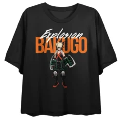 My Hero Academia Bakugo Explosion Women's Black Crop T-shirt 9 My Hero Academia Bakugo Explosion Women's Black Crop T-shirt -Trendy Women GUEST c44dd27d 5315 4edc ba78 ffa429592eb7