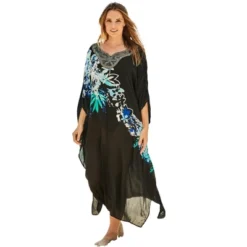 Swim 365 Women’s Plus Size Long Embellished Cover Up -Trendy Women GUEST c507d87d 83c9 4af5 b0c0 fc3fe449266c
