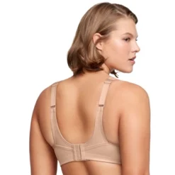 Glamorise Womens No-Bounce Camisole Sports Wirefree Bra 1066 Café