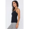 Yogalicious Womens Nude Tech Polygiene Emma Tank Top With High Support Built-In Bra