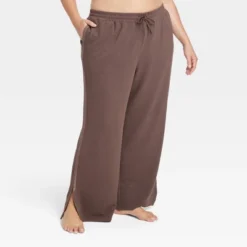 Women's Waffle Wide Leg Pants - All In Motion™ -Trendy Women GUEST c6b2b239 9d1c 4e74 af3a dc965763bcb9